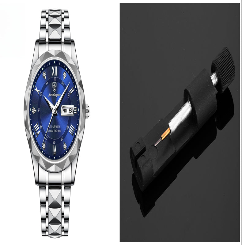 Men's Waterproof Double Calendar Luminous Quartz Watch - ARCHSHOPE