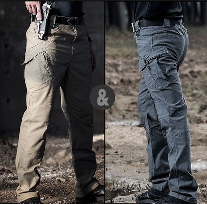 Pantalon tactique IX7 printemps et automne pour hommes, auto-culture, 9 pantalons de fan de l'armée des forces spéciales, salopette d'extérieur, pantalon d'entraînement droit multi-poches