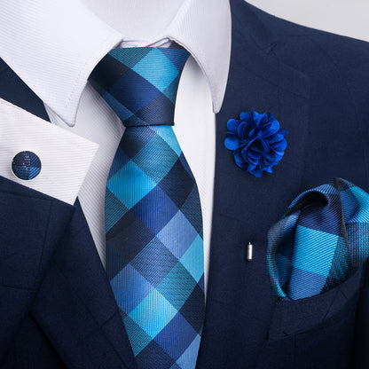 Men's Tie Suit Pocket Square Combo 8 - ARCHSHOPE