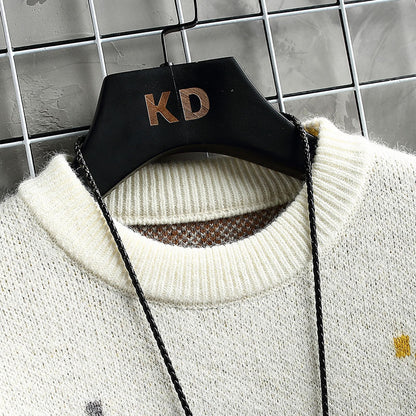 Dicker Pullover Herren Halbrollkragenpullover