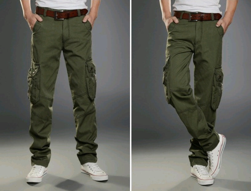 Herren Multi-Pocket-Overalls Militärhosen Freizeithosen Sport Outdoor Herrenbekleidung