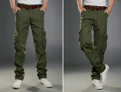 Herren Multi-Pocket-Overalls Militärhosen Freizeithosen Sport Outdoor Herrenbekleidung
