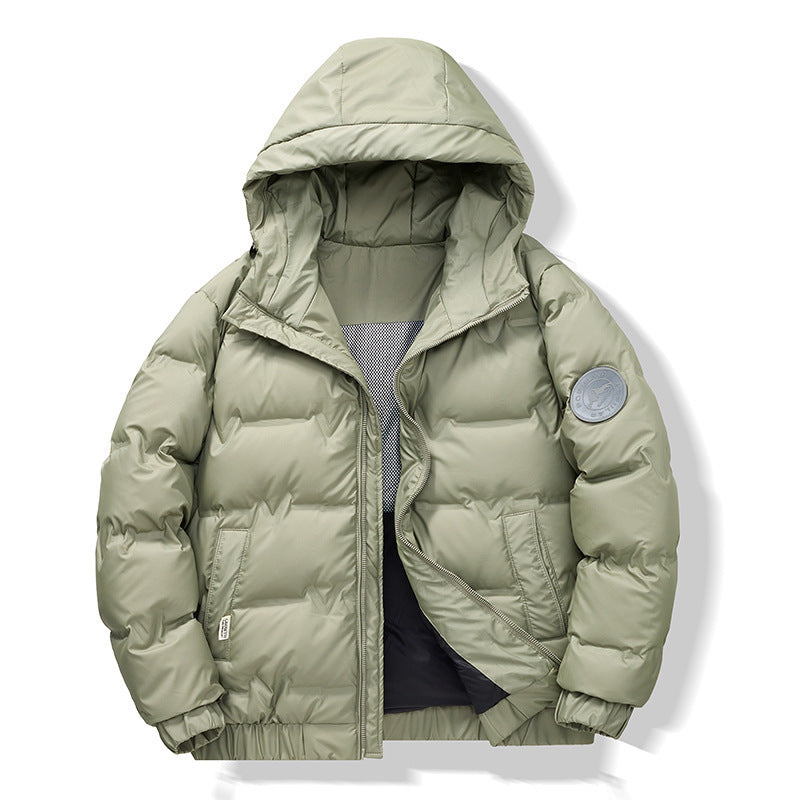 Manteau d'hiver court et simple pour homme