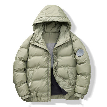Manteau d'hiver court et simple pour homme
