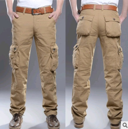Herren Multi-Pocket-Overalls Militärhosen Freizeithosen Sport Outdoor Herrenbekleidung