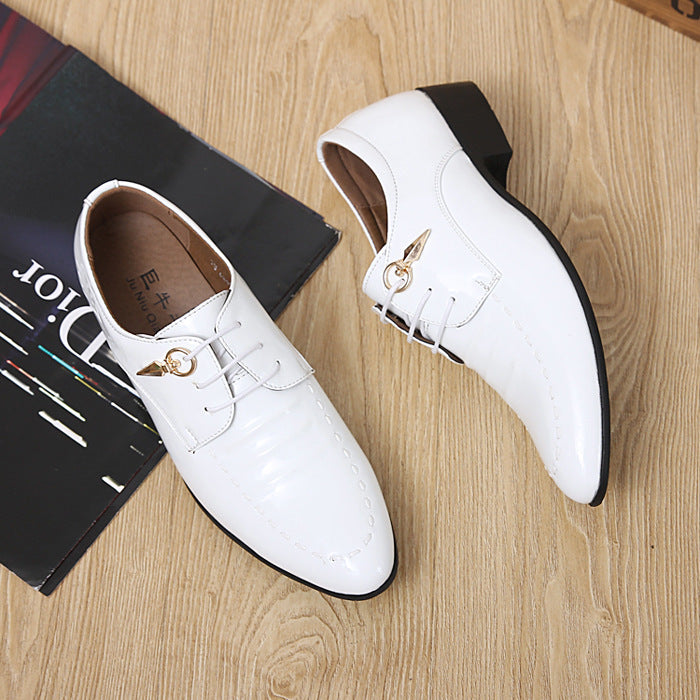 Formale Herren Abendschuhe Echtes Leder Schwarz Luxus Hochzeit Schuhe Männer Wohnungen Büro Oxfords