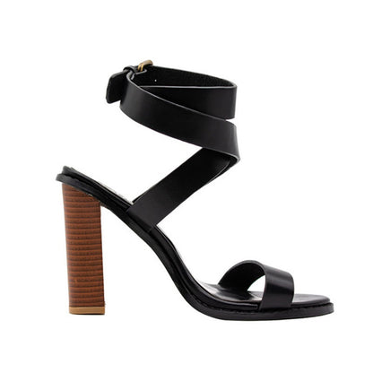 Plus-size sandals for women with chunky heels - ARCHSHOPE