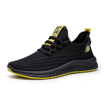 Chaussures pour hommes, baskets tissées volantes, chaussures décontractées