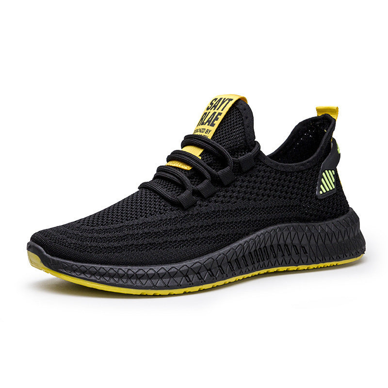 Chaussures pour hommes, baskets tissées volantes, chaussures décontractées