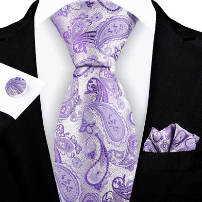 Jacquard-embroidered Cashew Flower Tie - ARCHSHOPE