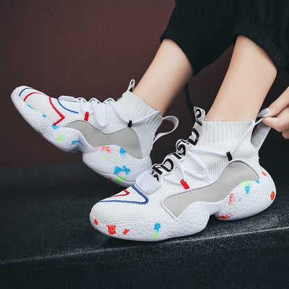 Herren Sneakers Sommermode Laufschuhe Atmungsaktive Männer Vulkanisierte Schuhe Flache Weiche Tennisschuhe 