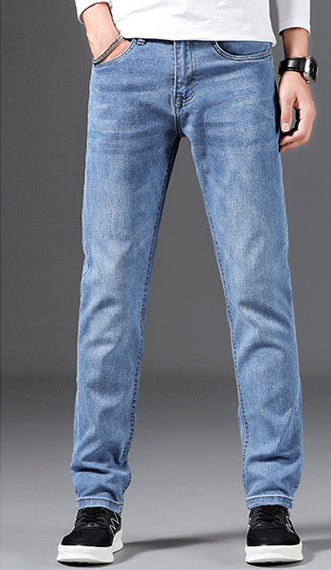Jean slim élastique droit pour homme