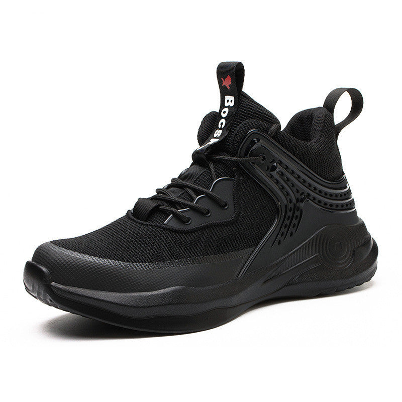 Chaussures de sécurité montantes pour hommes, chaussures de protection pour chantier, chaussures à embout d'acier, bottes de randonnée respirantes, bottes de travail anti-crevaison