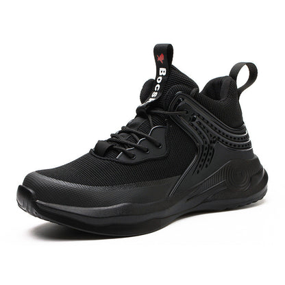 Chaussures de sécurité montantes pour hommes, chaussures de protection pour chantier, chaussures à embout d'acier, bottes de randonnée respirantes, bottes de travail anti-crevaison