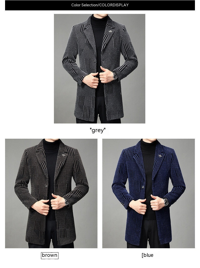 Herren Windbreaker Herbst und Winter Freizeitmantel