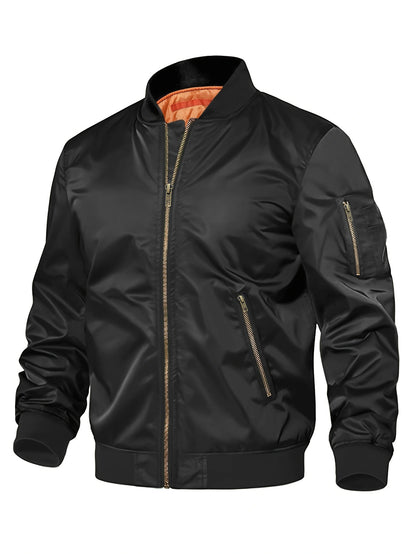Herrenjacke Neue Frühling Herbst Männliche Baseballjacken Pilot Männer Outwear Mantel Reißverschluss Herrenuniform