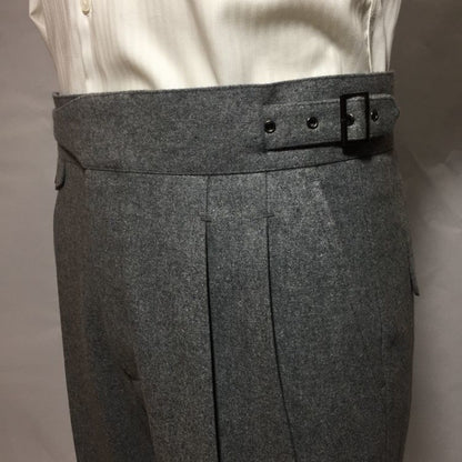 Pantalon de costume ample et décontracté en laine