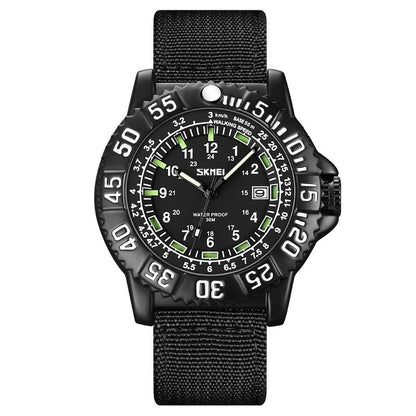 Personalized Calendar Mens Luminous Quartz Watch With A Casual Nylon Strap - ARCHSHOPE