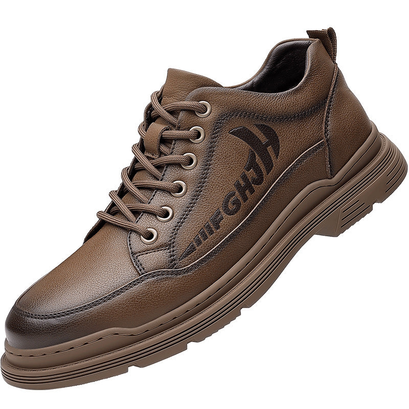 Herren Lederschuhe Leder Atmungsaktiv Business Weiche Sohle