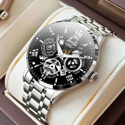 Men's Automatic Non-mechanical Men's Watch Stainless Steel Waterproof - ARCHSHOPE