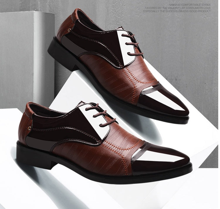 Sommer neue schuhe herren business kleid große größe schuhe mode hundert turm hochzeit schuhe