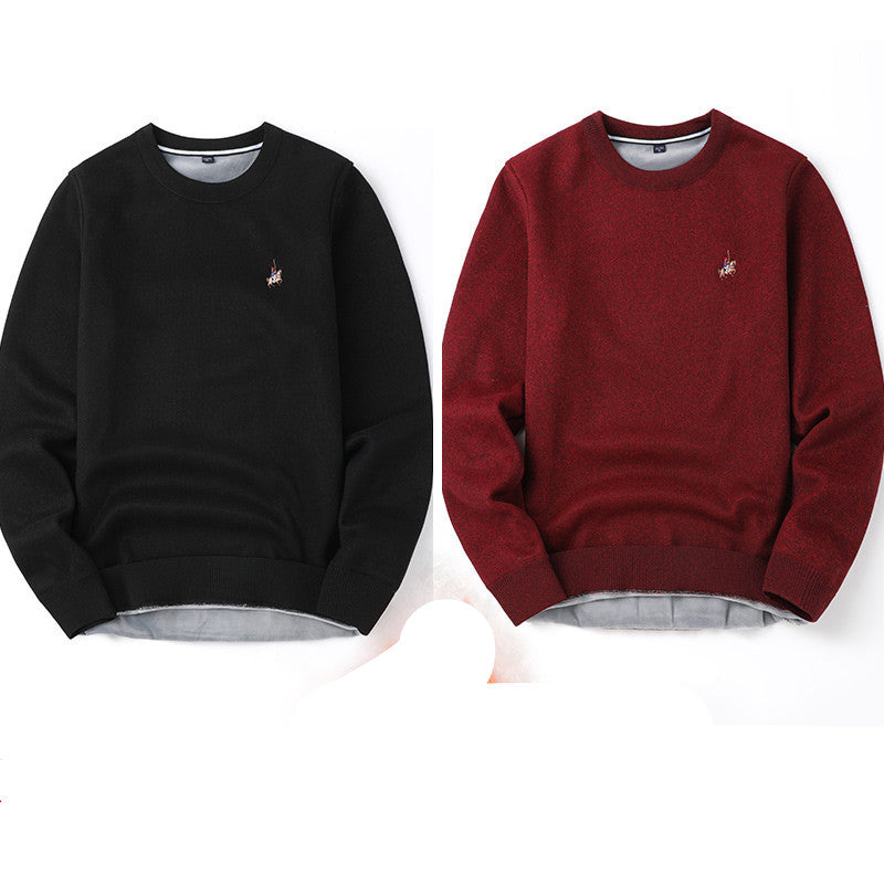 Pull Homme Automne Hiver Plus Velours Épaississant Base