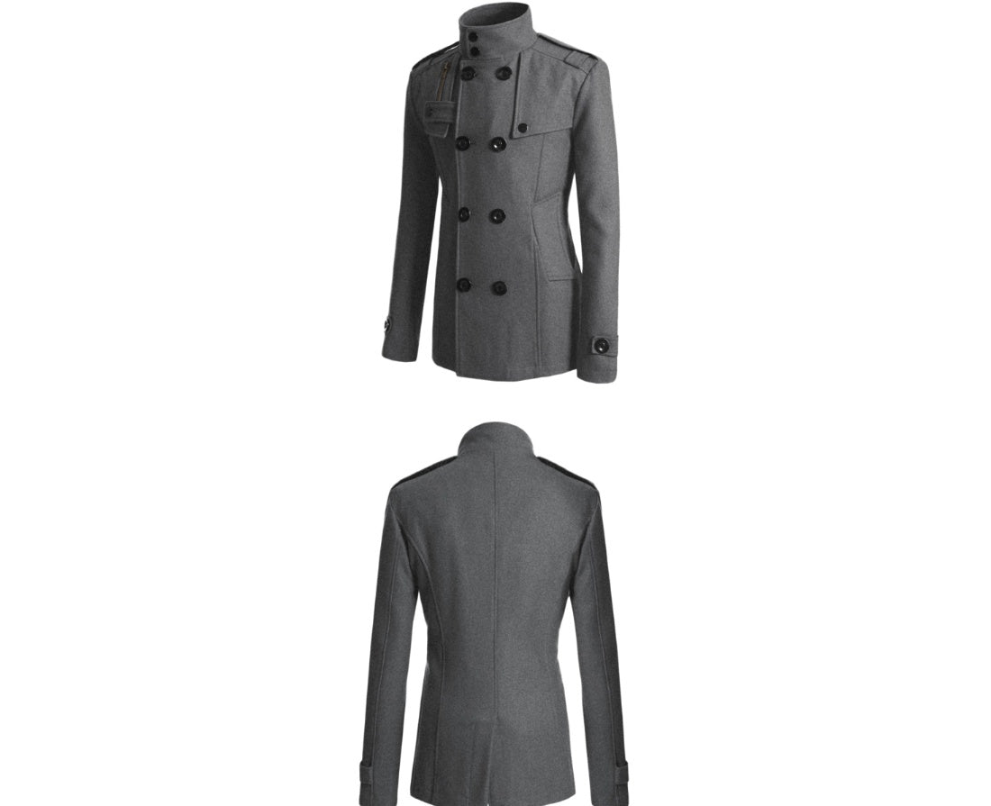 Herren-Trenchcoat aus Wolle
