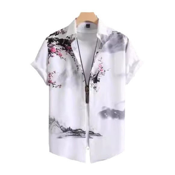 T-shirt décontracté à manches courtes et impression numérique 3D grande taille