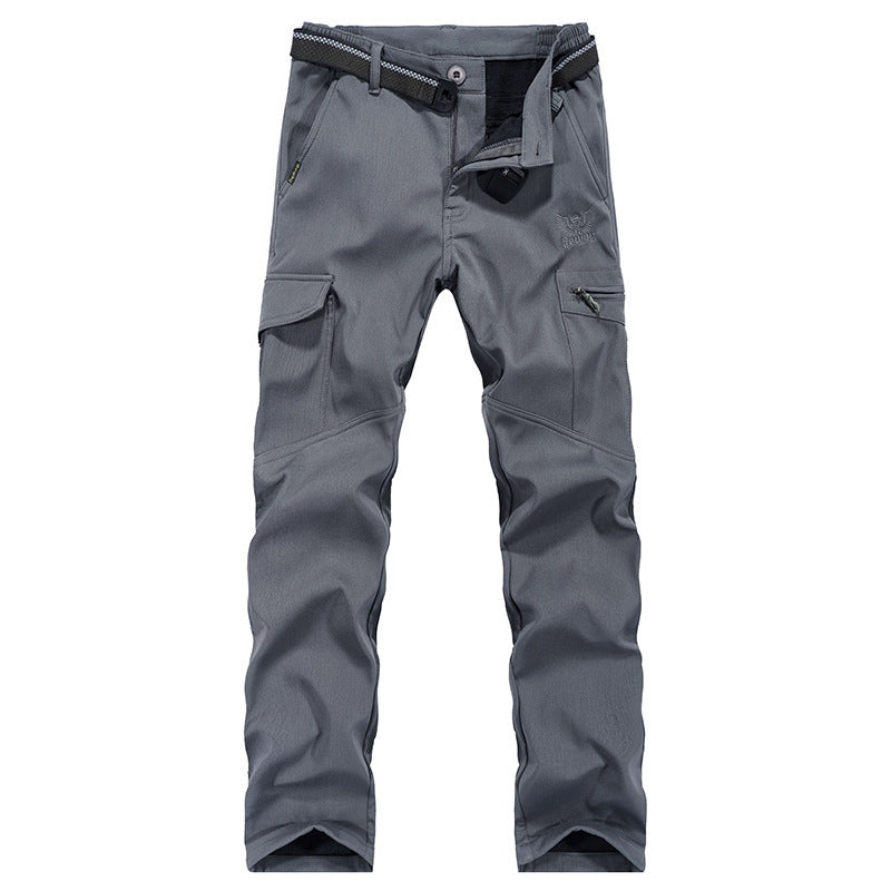 Pantalon cargo ample grande taille à poches multiples
