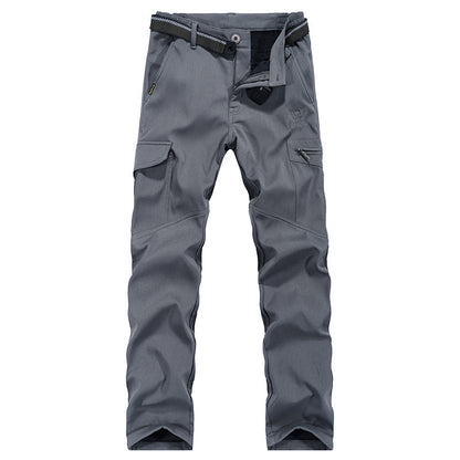 Pantalon cargo ample grande taille à poches multiples