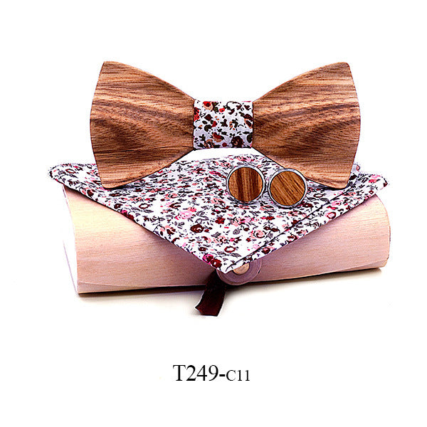 Zebra wood wooden bow tie - ARCHSHOPE
