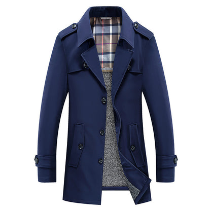 Veste d'hiver mi-longue grande taille pour homme