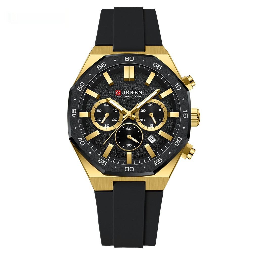 Calendar Waterproof Six-hand Mens Watch - ARCHSHOPE