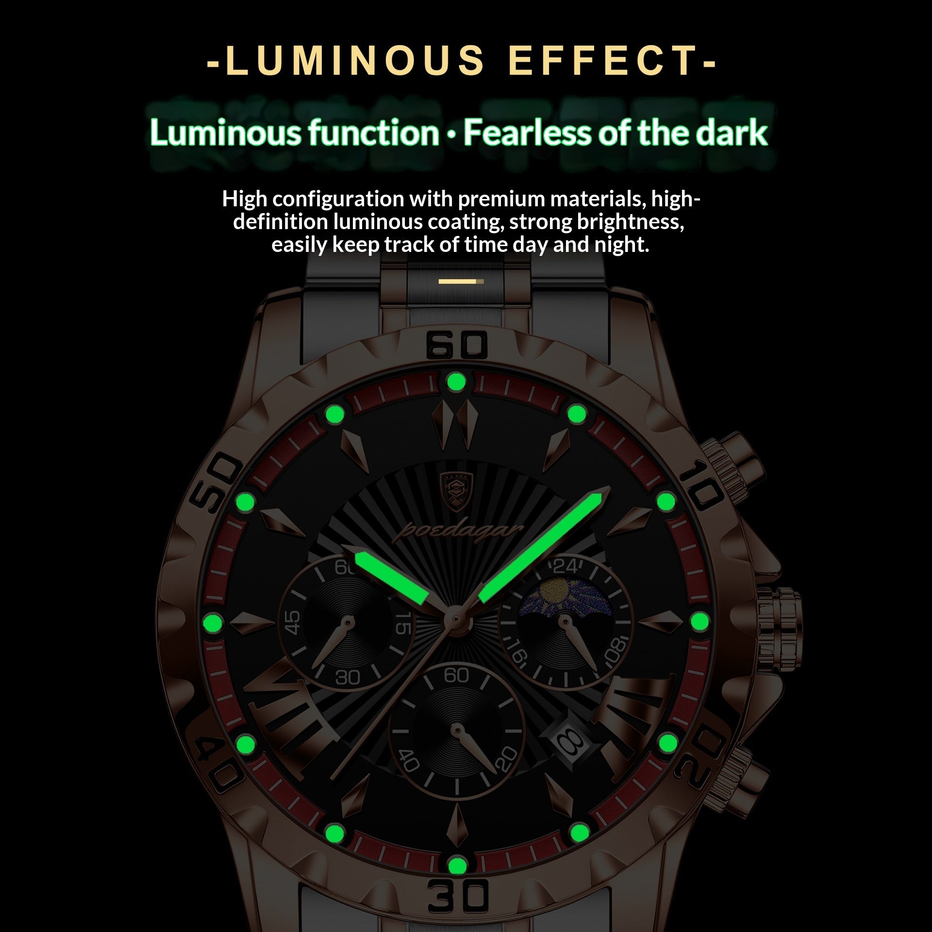 Waterproof Multifunction Sporty Mens Watch - ARCHSHOPE