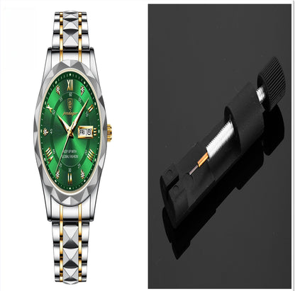 Men's Waterproof Double Calendar Luminous Quartz Watch - ARCHSHOPE