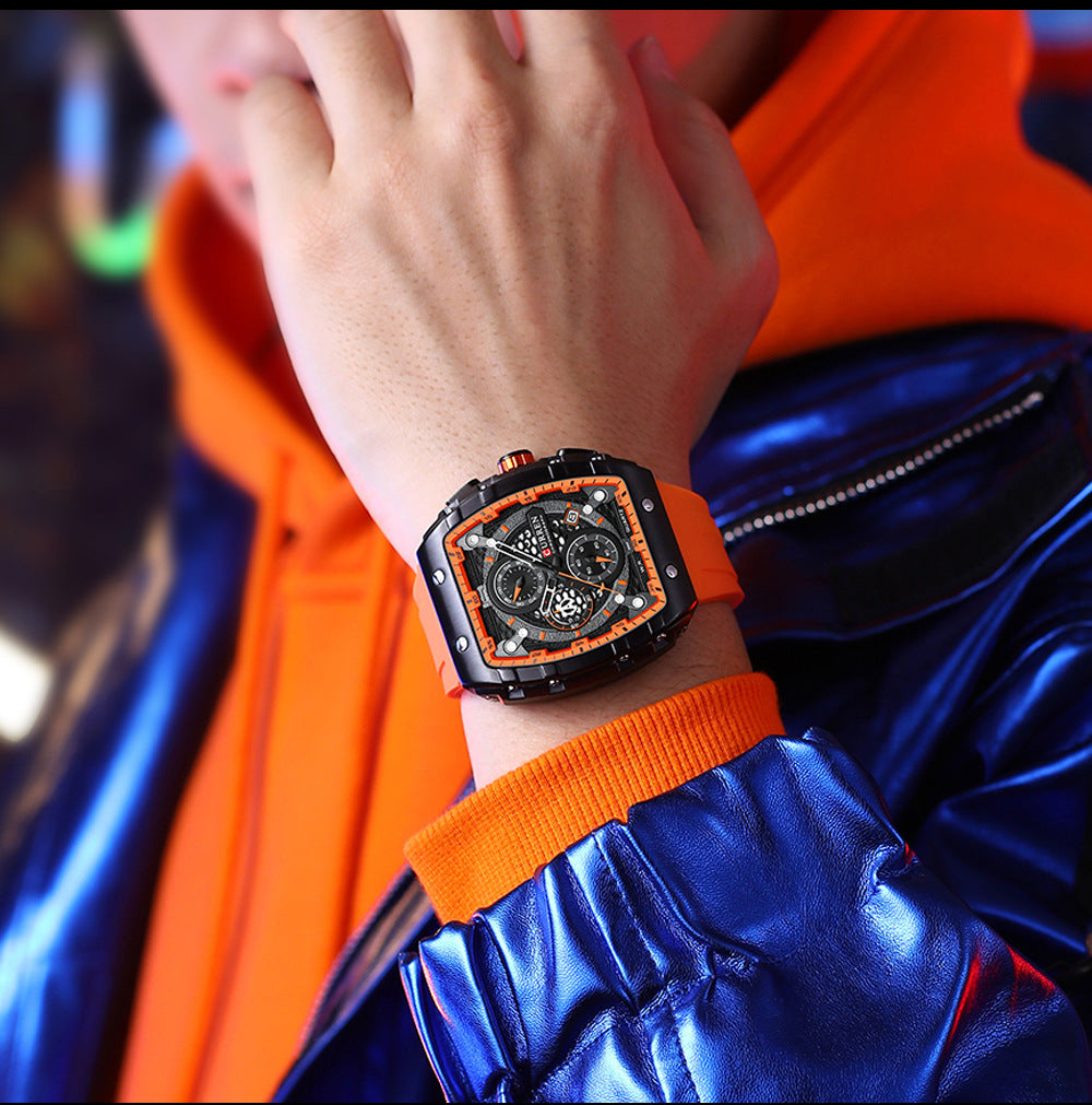 Men's Six-pin Quartz Tape Men's Watch - ARCHSHOPE