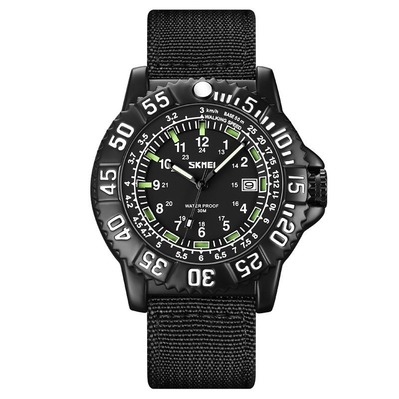 Personalized Calendar Mens Luminous Quartz Watch With A Casual Nylon Strap - ARCHSHOPE
