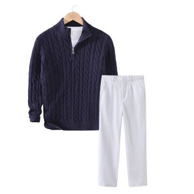 Sweater Loose Zip Pullover Knitting Sweater Coat Men - ARCHSHOPE