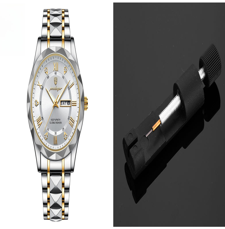 Men's Waterproof Double Calendar Luminous Quartz Watch - ARCHSHOPE