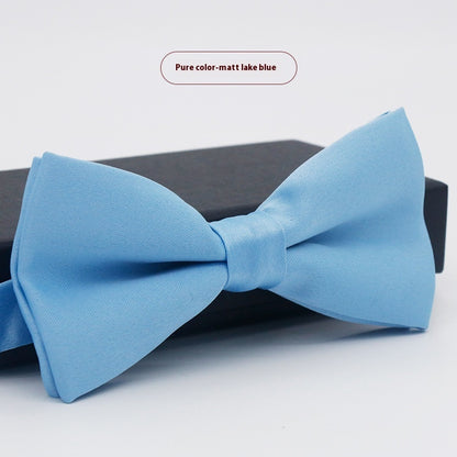 Men's Solid Color Formal Wear Wedding Business Casual Groom Groomsman Bow Tie - ARCHSHOPE