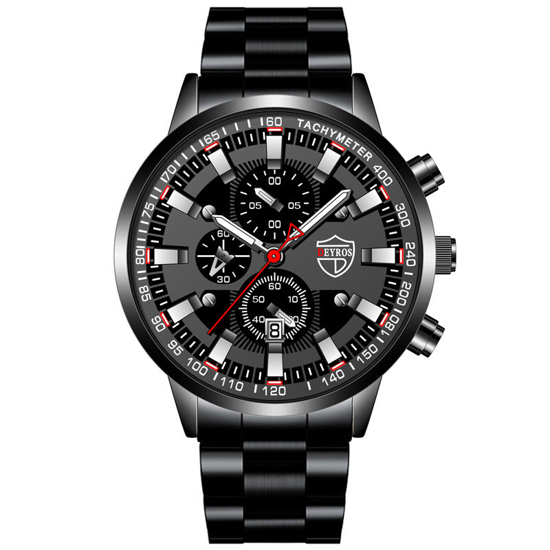Stainless Steel Luminous Quartz Wristwatch For Men - ARCHSHOPE