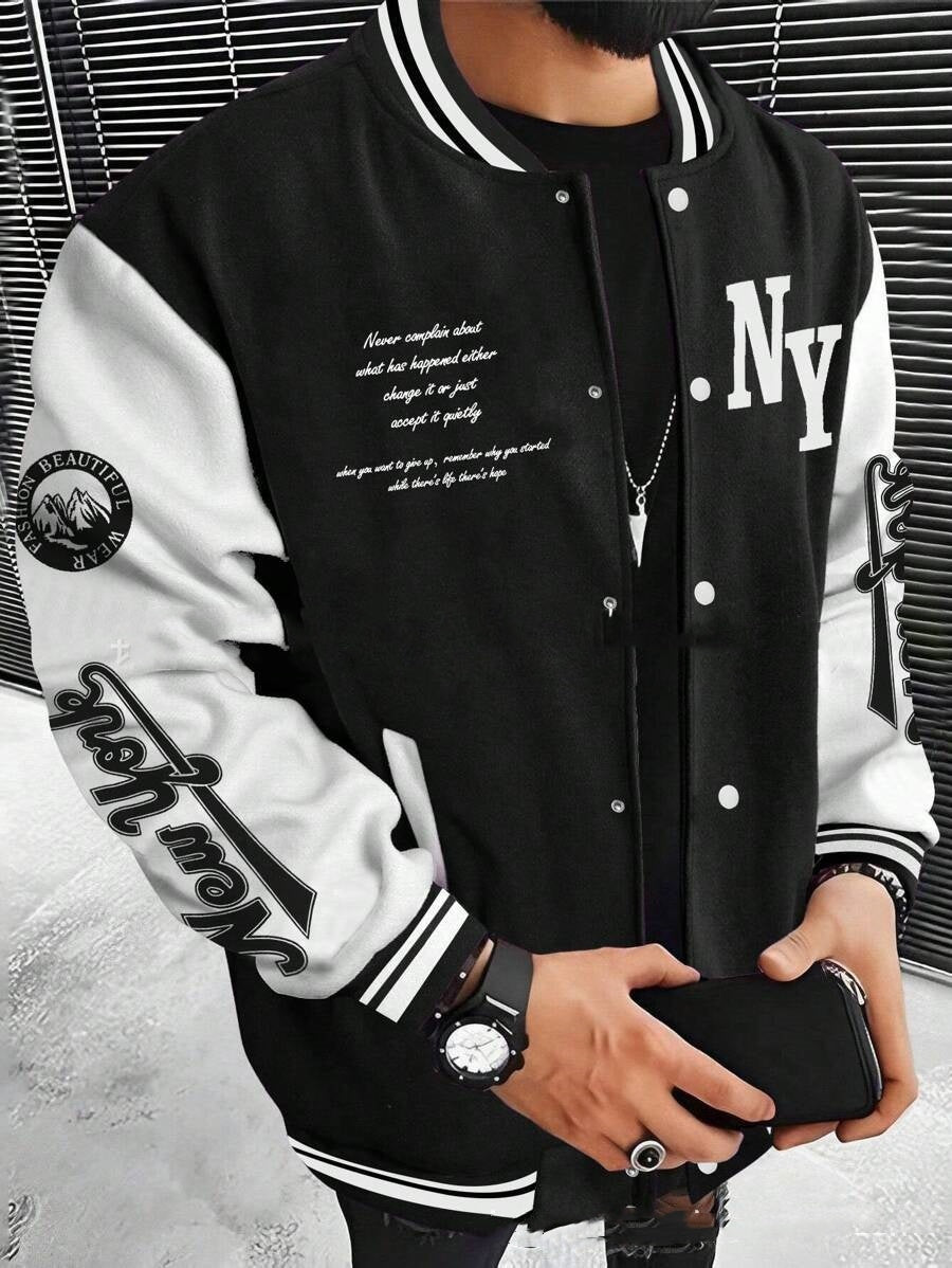 Men's Cardigan Baseball Uniform Jacket Coat - ARCHSHOPE