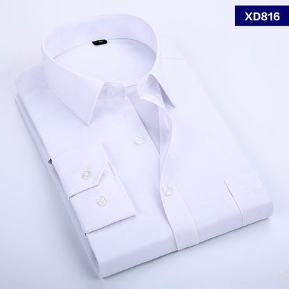 Weißes Langarmhemd für Herren, Werkzeugmode, Business, Berufskleidung, Hemd im koreanischen Stil