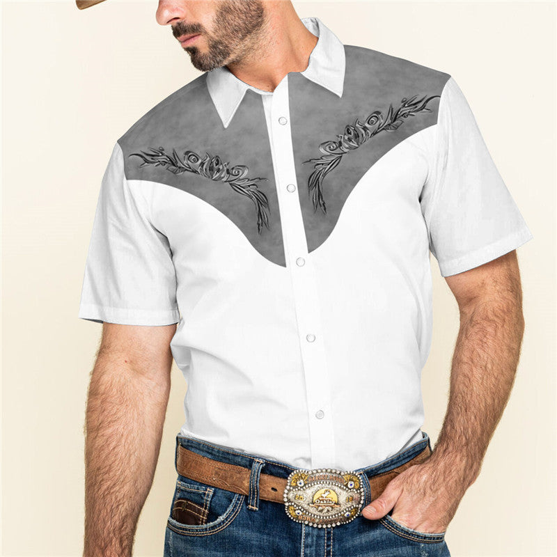 3D Personalisiertes Druck T-Shirt Sommer Lose Kurzarm Revers Shirt Lässige Streetwear Kleidung Für Männer