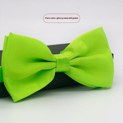 Men's Solid Color Formal Wear Wedding Business Casual Groom Groomsman Bow Tie - ARCHSHOPE