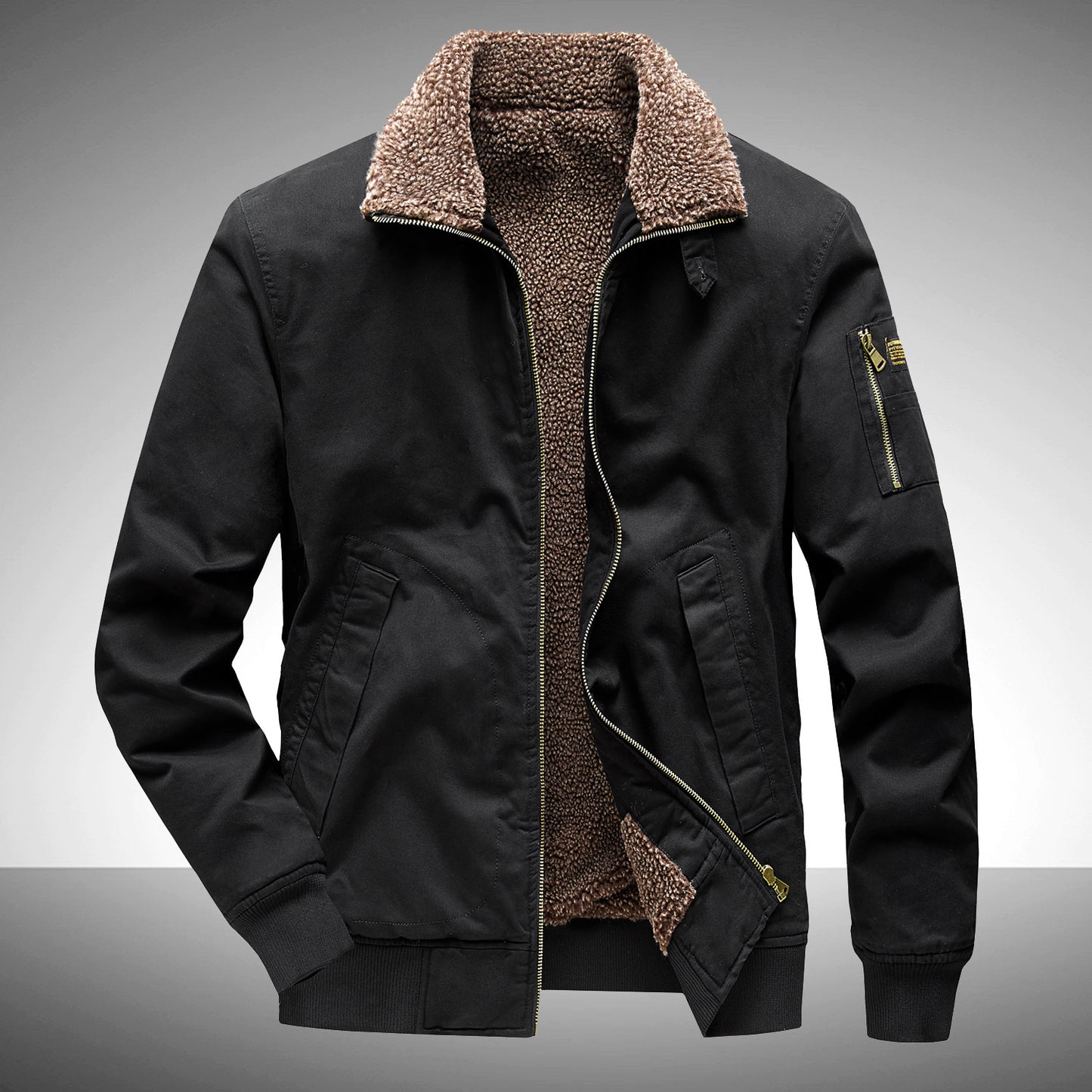 Veste homme automne et hiver doublée polaire veste salopette rembourrée