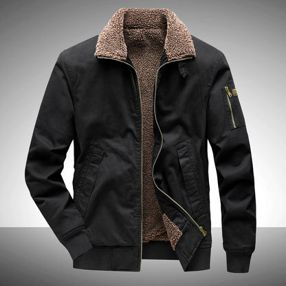 Veste homme automne et hiver doublée polaire veste salopette rembourrée