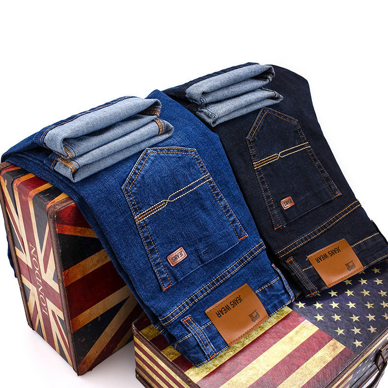 Herren Stretch Slim Straight Business Casual Jeans