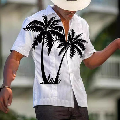 3D Sommer Casual Printed Hawaiian Shirt Männer Urlaub Seaside Wear