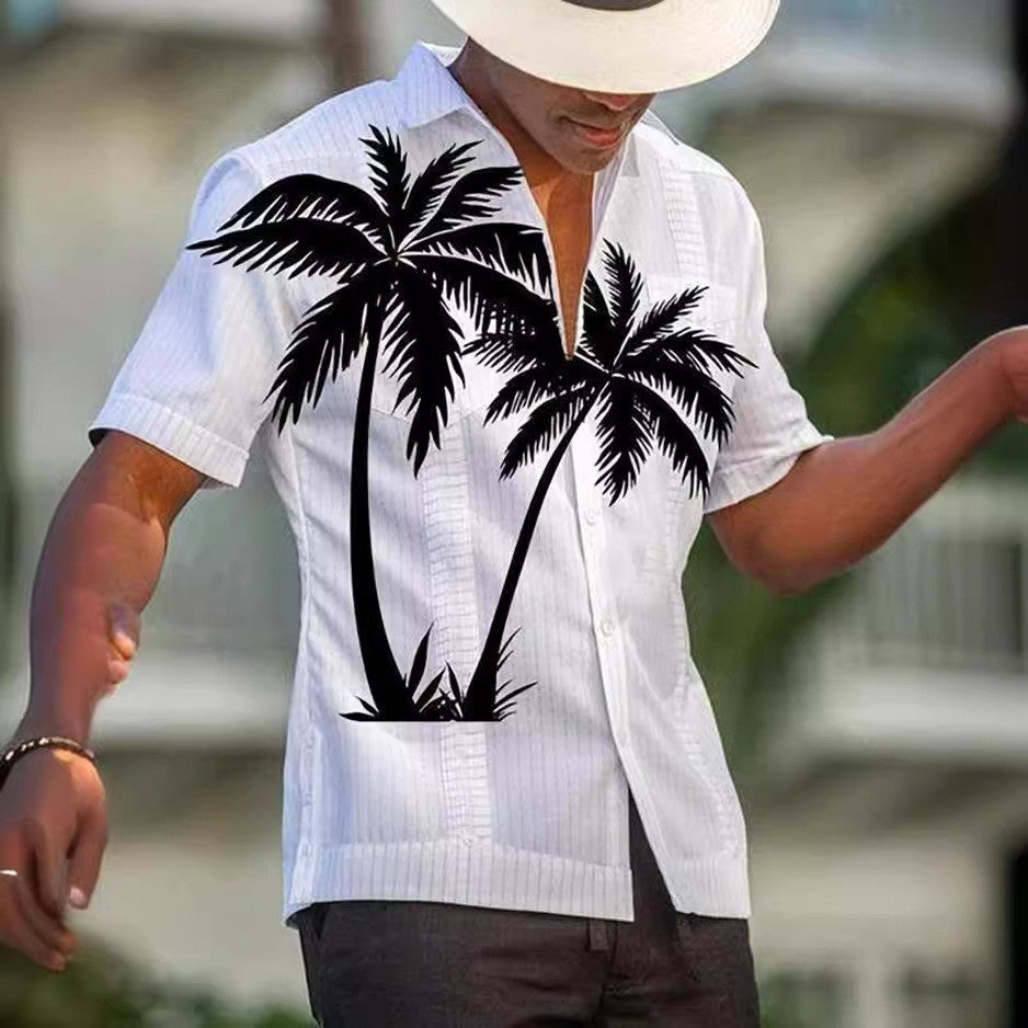 3D Sommer Casual Printed Hawaiian Shirt Männer Urlaub Seaside Wear